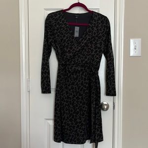 NWT Ann Taylor Leopard Wrap Dress